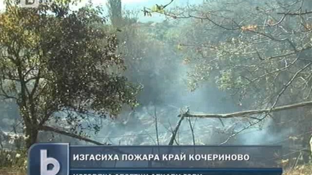 Снимка: 200 декара горa и 10 къщи изгоряха край село Фролош