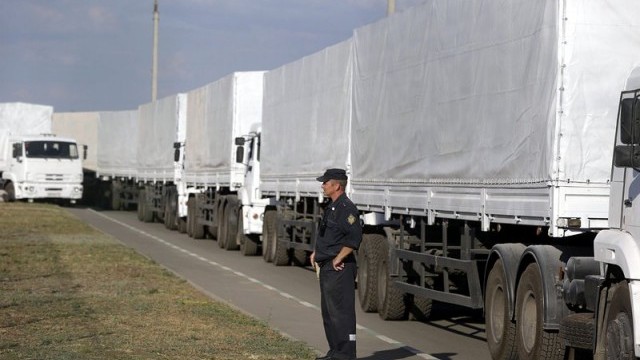 Снимка: Руският хуманитарен конвой навлезе в Украйна