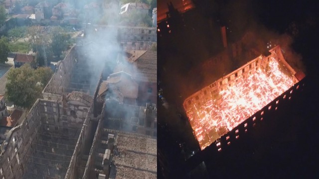 Снимка: На живо от Пловдив: Защо паметници на културата станаха на пепел?