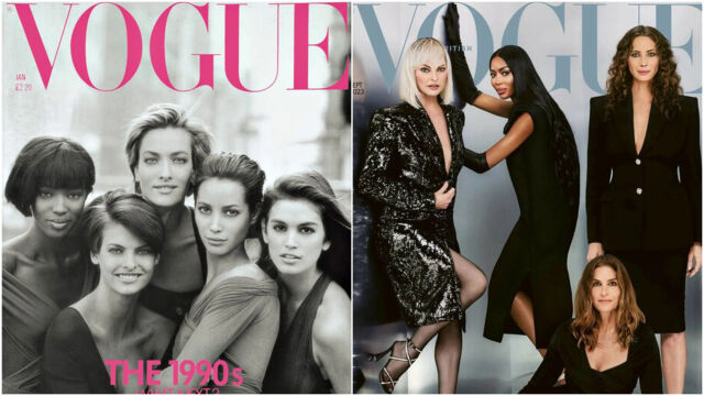 Снимка: Vogue пресъздаде легендарна корица от 1990 г. с „Най-великите за всички времена“