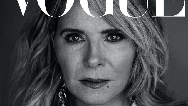 Снимка: 67-годишната Ким Катрал е на корицата на гръцкия Vogue (СНИМКИ)