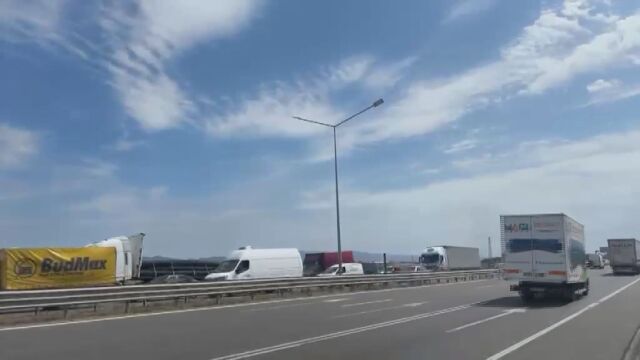Верижна катастрофа на столичното Околовръстно шосе