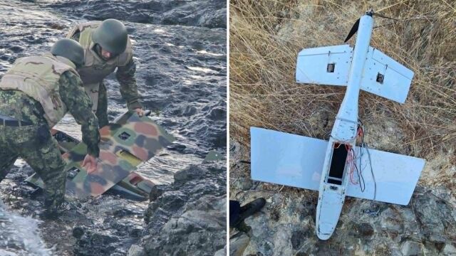 Снимка: Дронът, открит край Царево, е разузнавателен (СНИМКИ)