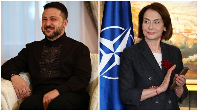 Снимка: Зеленски удостои Надежда Нейнски с украинския орден „Княгиня Олга“