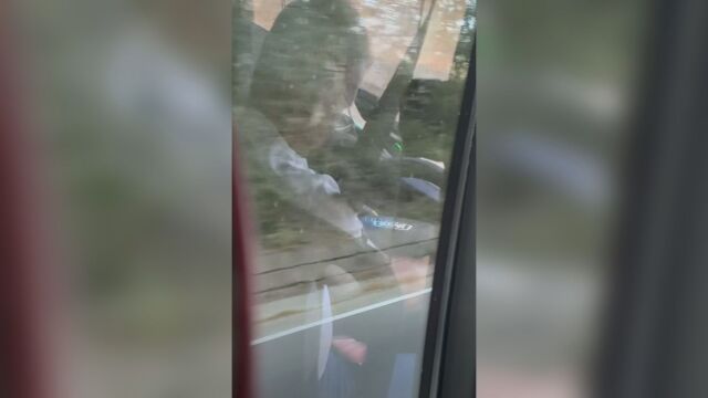 Снимка: Шофьор гледа видео за възрастни зад волана на автобус по линията София – Казанлък