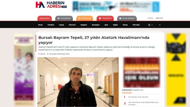 Снимка: Мъж отиде на Летище „Ататюрк”… и остана 27 години