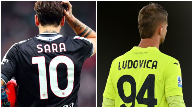 Снимка: Защо футболисти играха с имената на жени върху фланелките си? (СНИМКИ)