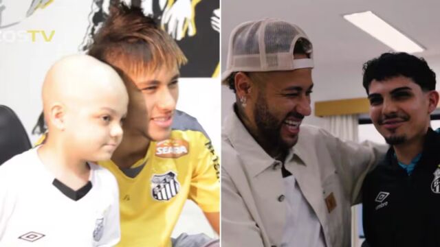 Снимка: Неймар и едно обещание, което промени живот (ВИДЕО)