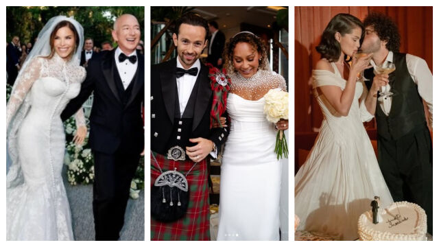 Снимка: Звездните сватби на 2025 г. - от грандиозни тържества до интимни церемонии (СНИМКИ)