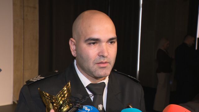 Снимка: Полицаят на годината: Не съм очаквал за три години в МВР да стигна до това отличие