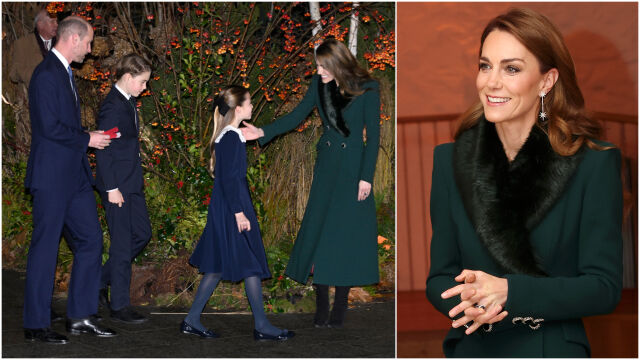 Снимка: Кейт Мидълтън носи „бабин шик“ преди Коледа (СНИМКИ)