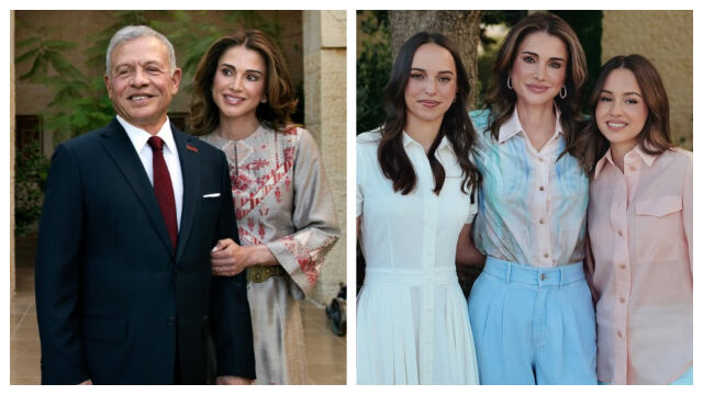 Снимка: Кралица Рания и празничната снимка на йорданското кралско семейство 