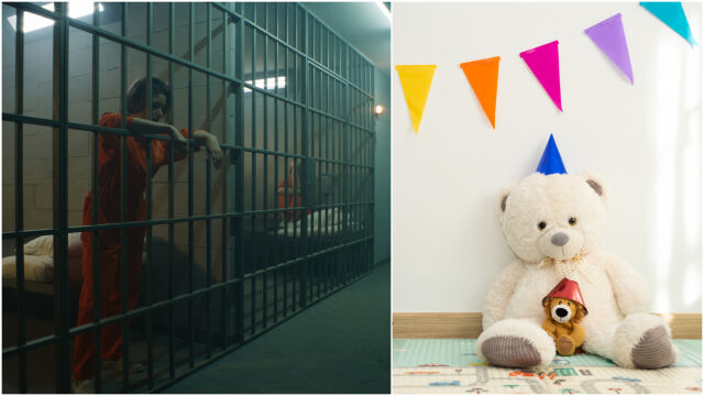 Снимка: Бременна жена с бебешко парти в ареста (СНИМКИ) 