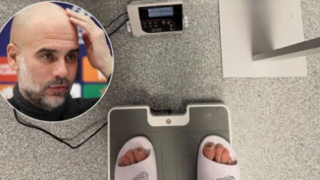 Снимка: Гуардиола, виж колко тежа!