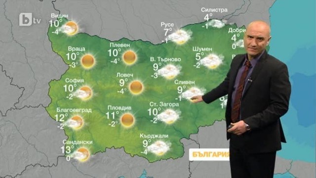 Снимка: Времето - Късна емисия - 25.02.2014 г.