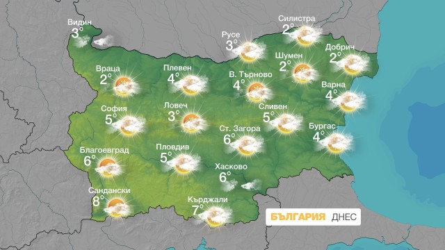 Снимка: Облачно време ни очаква в понеделник