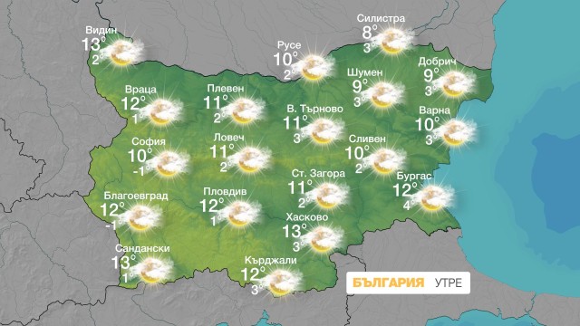 Снимка: Предимно слънчево време в неделя