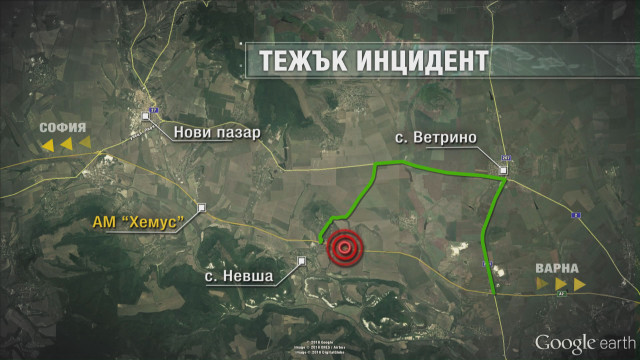 Снимка: Тежка катастрофа на магистрала 