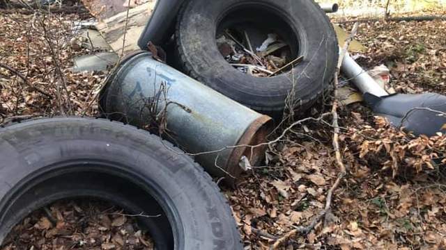 Снимка: Бунище на територията на парк 