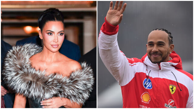 Снимка: Ким Кардашиян и Люис Хамилтън - новата звездна двойка! (СНИМКИ)