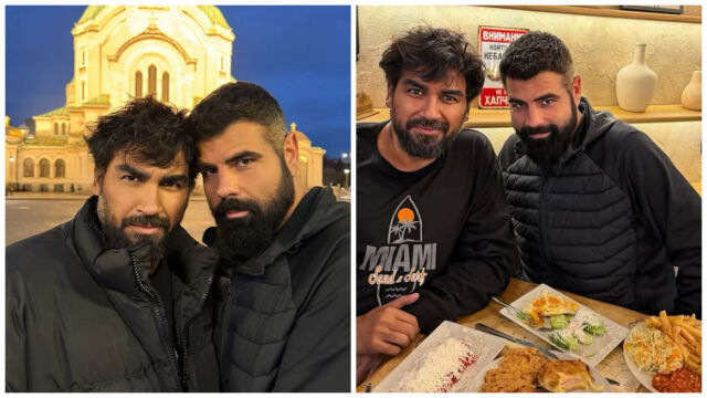 Снимка: „Доведох си го“: Азис показва София на съпруга си (СНИМКИ)