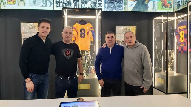 Снимка: Трио великани в София за юбилея на Христо Стоичков