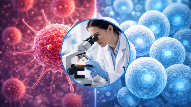 Снимка: Какво различава раковите клетки от здравите?