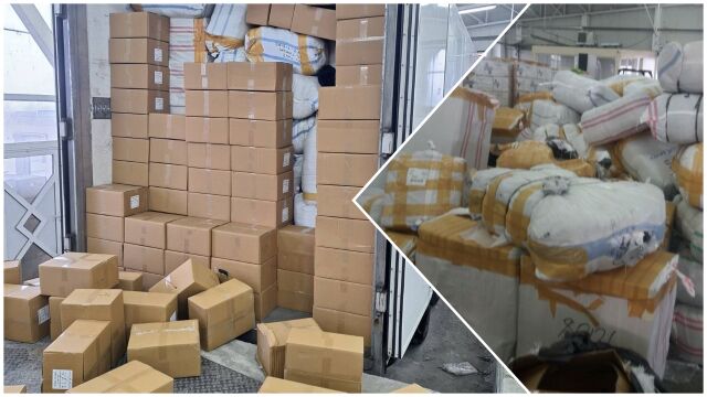 Снимка: Митнически удар край Видин: Над 132 хил. ментета открити в камион с турски шофьор