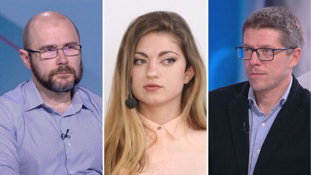 Снимка: Андрей Янкулов, Мария Недина и Стоил Цицелков – вицепремиерите в служебния кабинет на Андрей Гюров