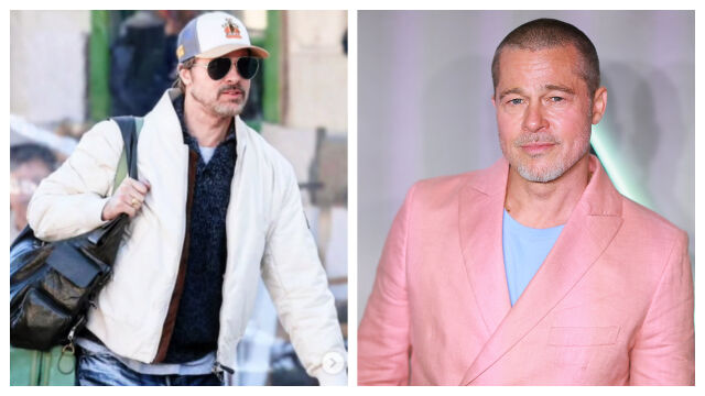 Снимка: Брад Пит пристигна в съседна на България страна – в най-неочаквана компания