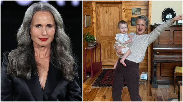 Снимка: Анди Макдауъл като баба: За „душевната връзка“ с внучките и най-великата житейска роля (СНИМКИ)