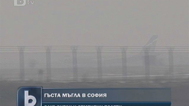Снимка: Гъста мъгла създаде хаос в страната