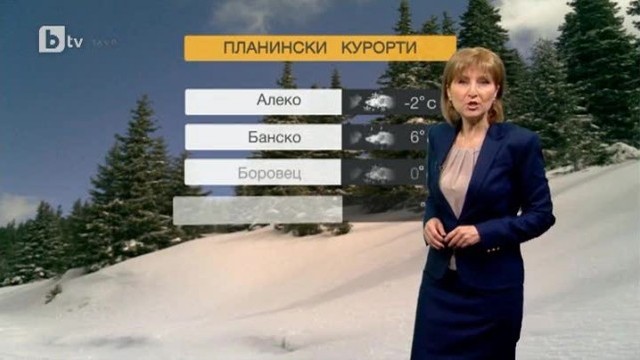 Снимка: Времето - Късна емисия - 24.01.2014 г.