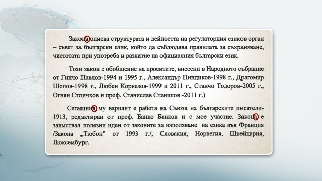 Снимка: Закон за чистотата на езика разбуни духовете