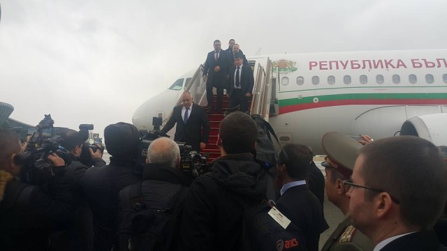 Снимка: Премиерът Бойко Борисов пристигна в Баку 