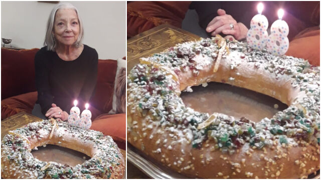 Снимка: Царица Маргарита отпразнува 88-ия си рожден ден с Богоявленски козунак