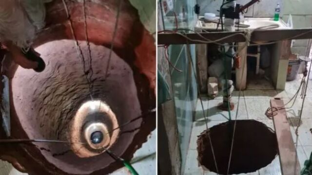 Снимка: Търсач на злато изкопа тунел колкото 13-етажна сграда от пода на кухнята си