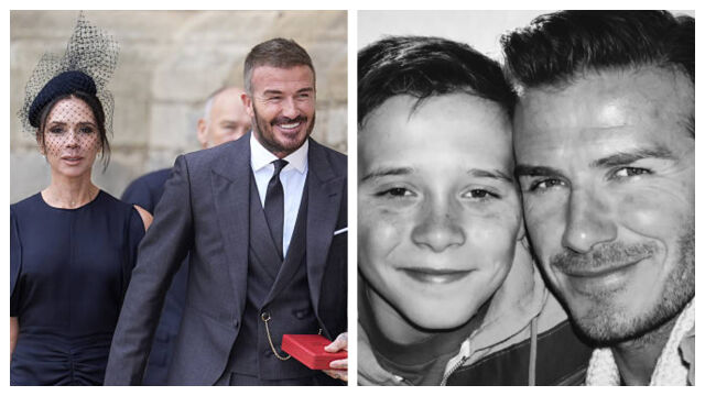 Снимка: Виктория и Дейвид Бекъм с ясно послание към сина си Бруклин в навечерието на Нова година