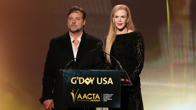 Снимка: Никол Кидман и Ръсел Кроу - просто приятели или нещо повече? 