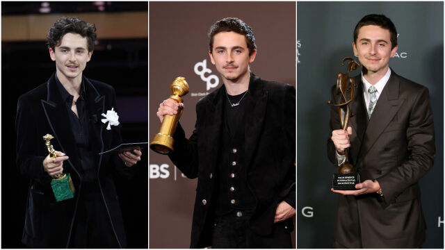 Снимка: Тимъти Шаламе отива към първия си 