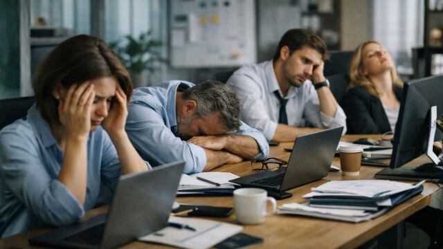 Снимка: 120 хил. души умират годишно от стрес на работното място