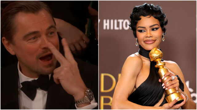 Снимка: Мистерията е разкрита! Ето актрисата, развълнувала Ди Каприо на „Златните глобуси“ (СНИМКИ)