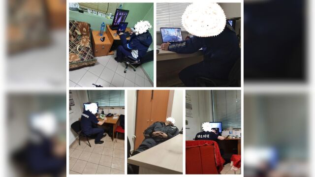 Снимка: Снимки на спящи полицаи в метрото се появиха онлайн, СДВР ги нарече стари и отрече да има нарушения