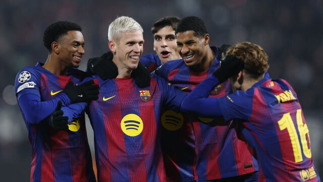 Снимка: Трудна победа и антирекорд за Барселона в Чехия (ВИДЕО)