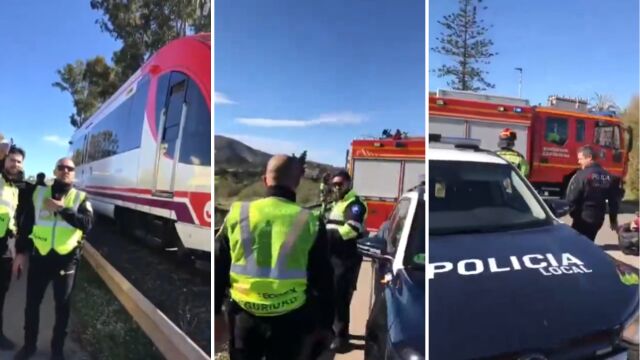 Снимка: Влак се вряза в строителен кран в Югоизточна Испания, има ранени (ВИДЕО+СНИМКИ)