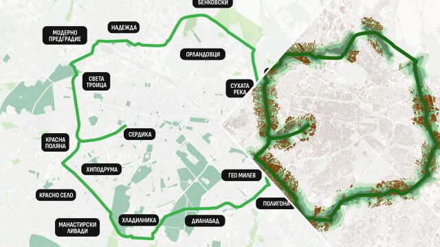 Снимка: Столична община започва изграждането на „Зелен ринг“: Линеен парк, който ще свързва 30 квартала