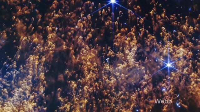 Снимка: Зрелищен кадър от „Джеймс Уеб“ разкрива как умираща звезда се разпада на прах 