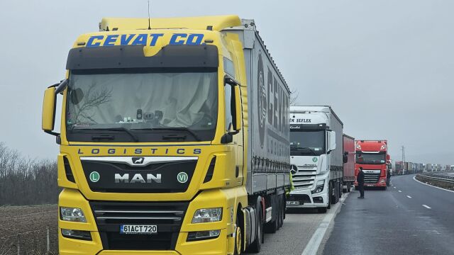 Снимка: Превозвачите от Северна Македония свалят блокадата на границите за тирове