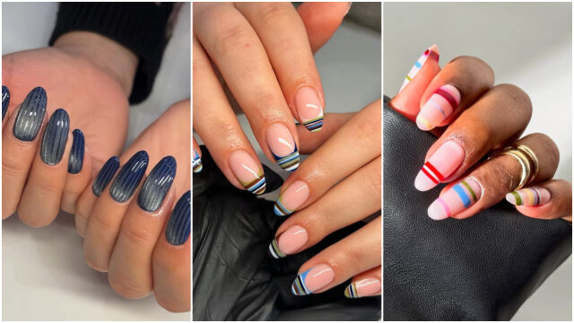 Снимка: Забравете точките! Райетата са новата мания в маникюра (СНИМКИ)