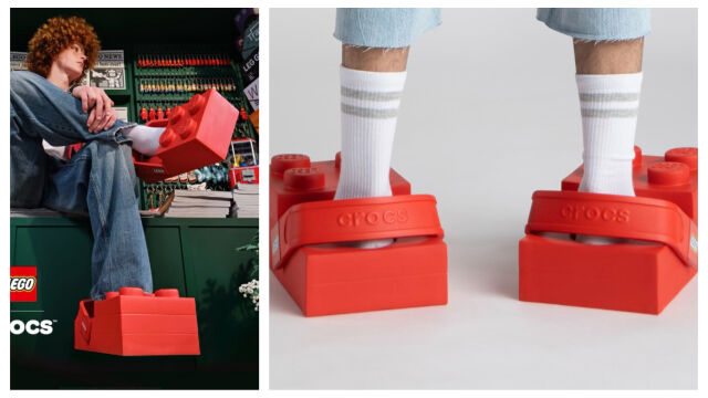 Снимка: “Изглеждат нелепо“, но са истински – представиха кроксове във формата на конструкторни блокчета